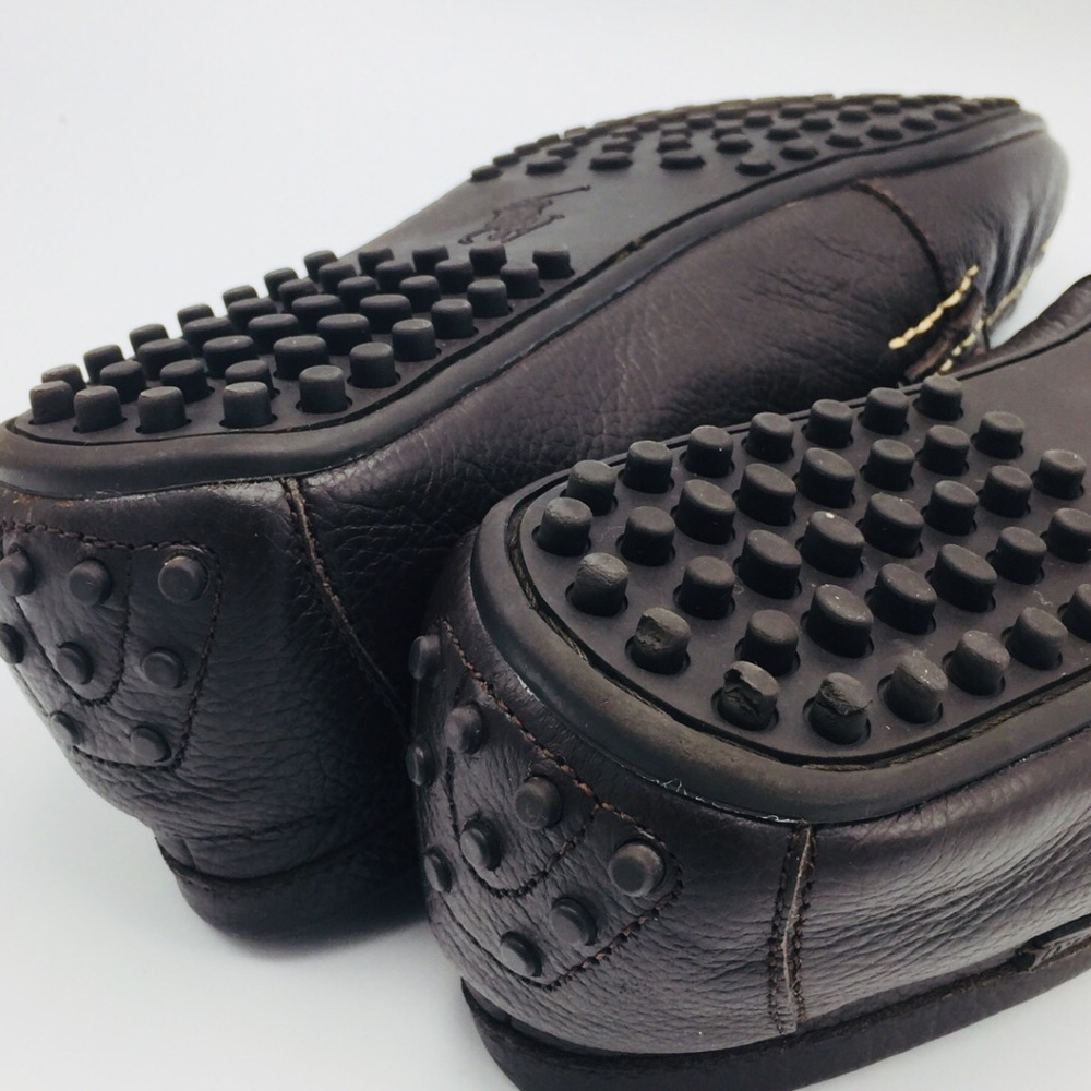 Polo Ralph Lauren Willem Brown Driving Loafers 15D - Picture 6 of 8